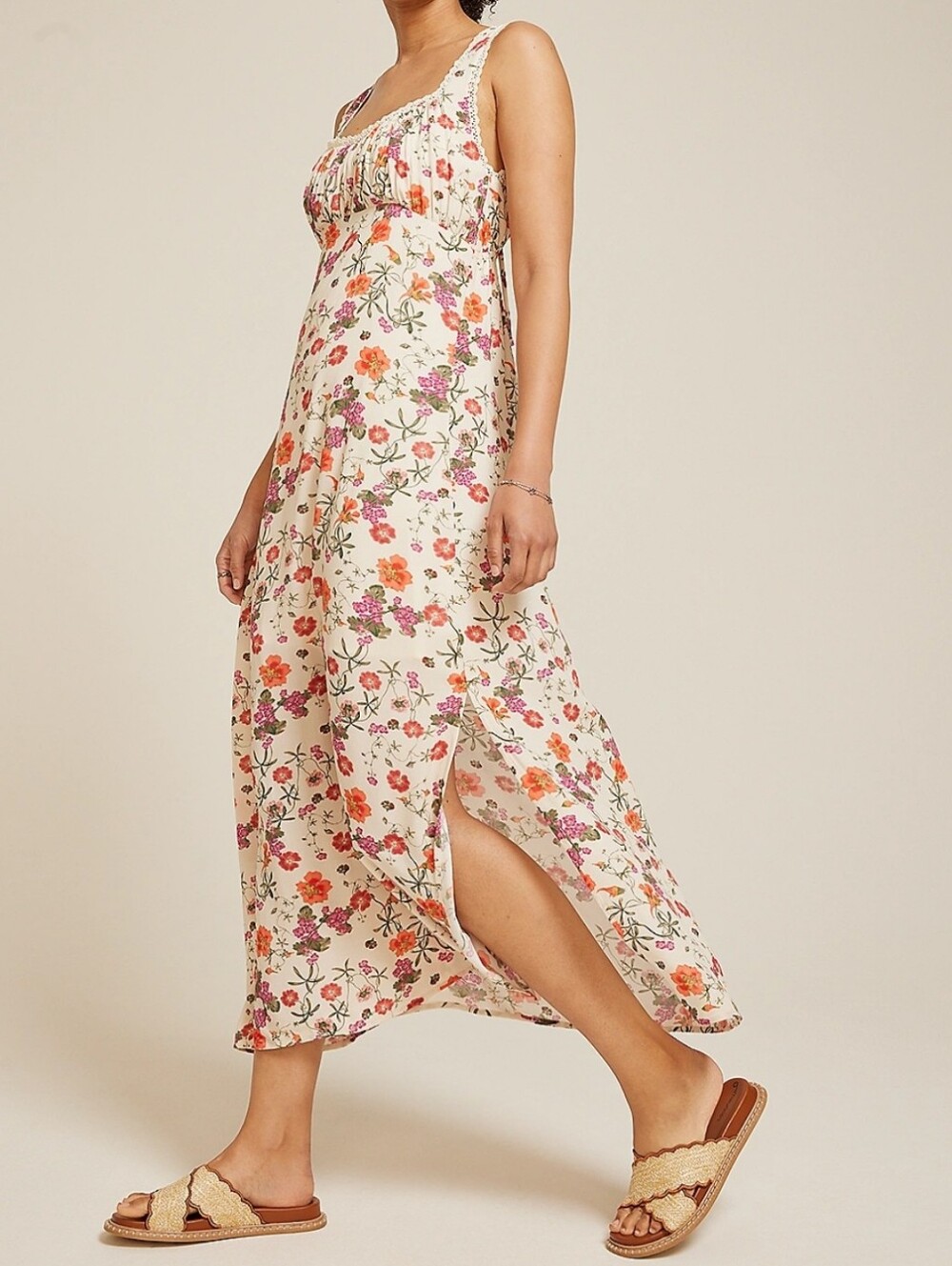 Maurices Band of the Free Floral Maxi Dress – Size Small